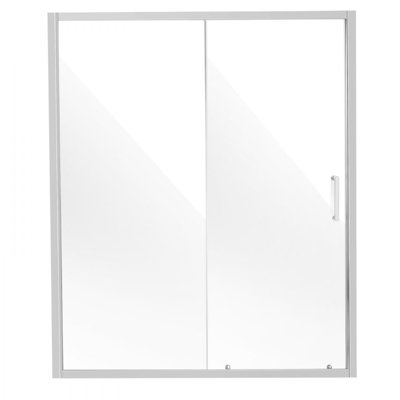 Porte de douche semi-sans cadre 57,7-59 x 70 po en verre trempé de 1 / 4po