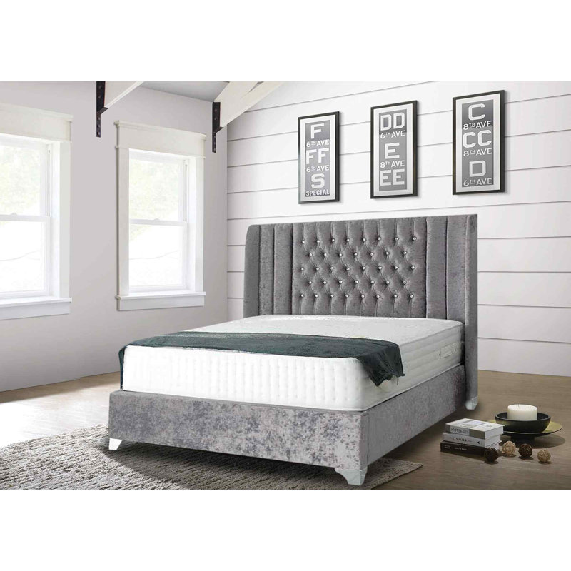 Upholstered Bed, Single (3'), Steel