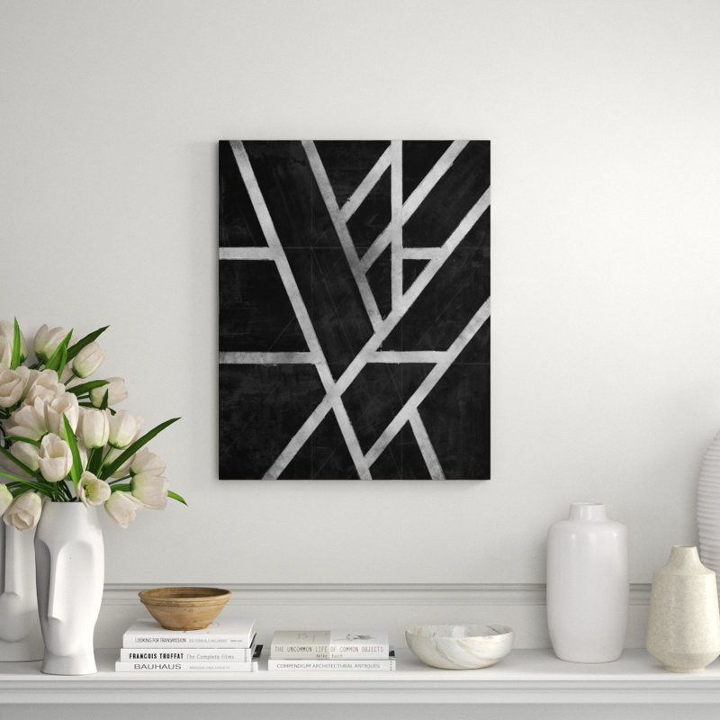 Silver Sheets II Print by Bobby Berk, 45" H x 36" W x 1.5" D, Image Brush Gel