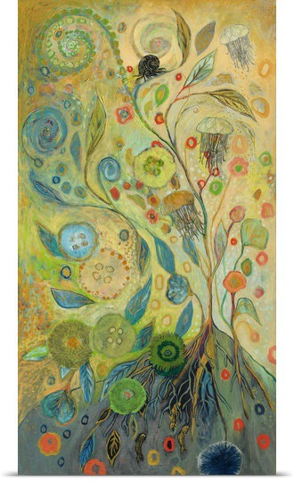 «Nolani Embracement The Journey» par Jennifer Lommers - reproduction imprimée, H 48 po x l 26 po x P 1,5 po, Toile