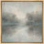 «Misty Forest Lake Landscape Modern Rustic», impression sur toile encadrée-108345561-108345557