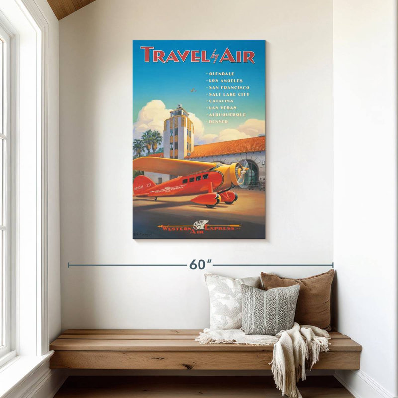 Mehar Western Air Express, 45" H x 30" W