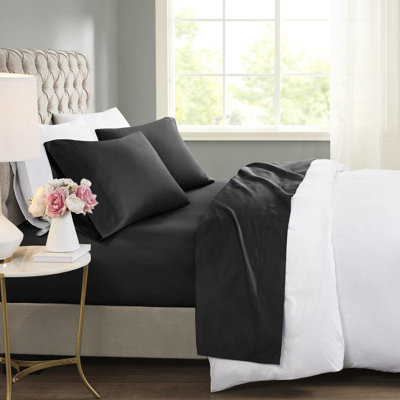 600 Threads King Sheet - Cooling Cotton Blend, Technology, Touch, Deep Pocket Fitted Sheet, Machine Washable 4 Pc Blend Cooling, , Feel, Washable, Approved