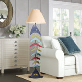Hysell 61'' Blue Traditional Floor Lamp