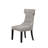 Manchester Upholstered Side Chairs, Light Grey/Black