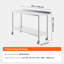 Table de travail en acier inoxydable 61 x 61 x 102 cm, table de préparation alimentaire professionnelle avec roulettes, table de travail robuste, table de travail en métal à hauteur réglable pour restaurants, maisons et hôtels-136146417