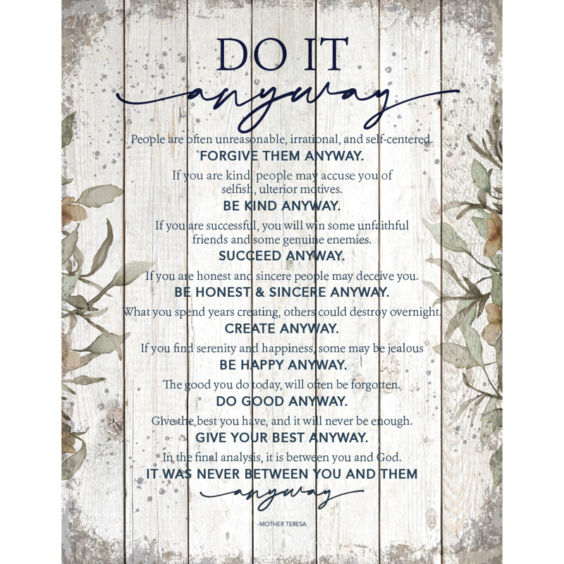 " Do It Anyway "