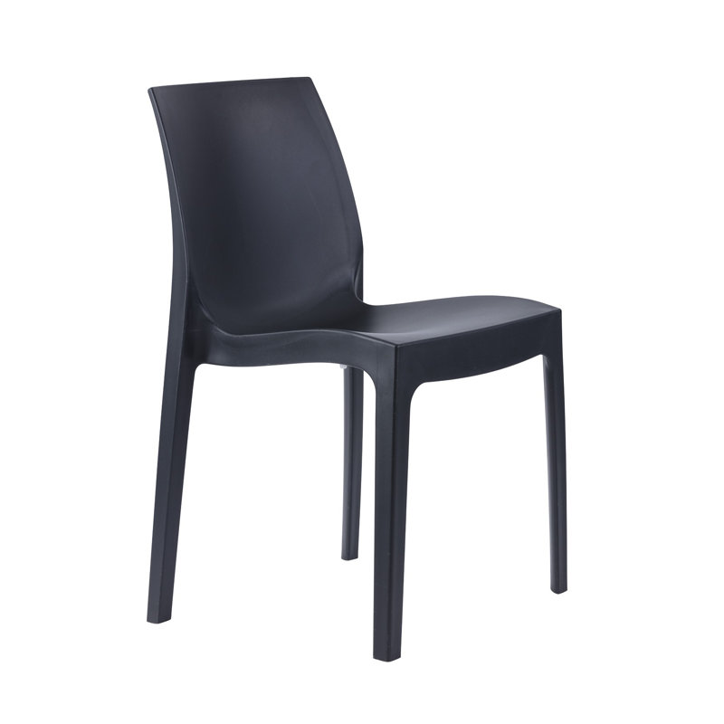 Albury 45cm H Stacking Side Chair, Anthracite