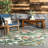 Cali Floral Leaf Green Indoor/Outdoor Area Rug-1706457113