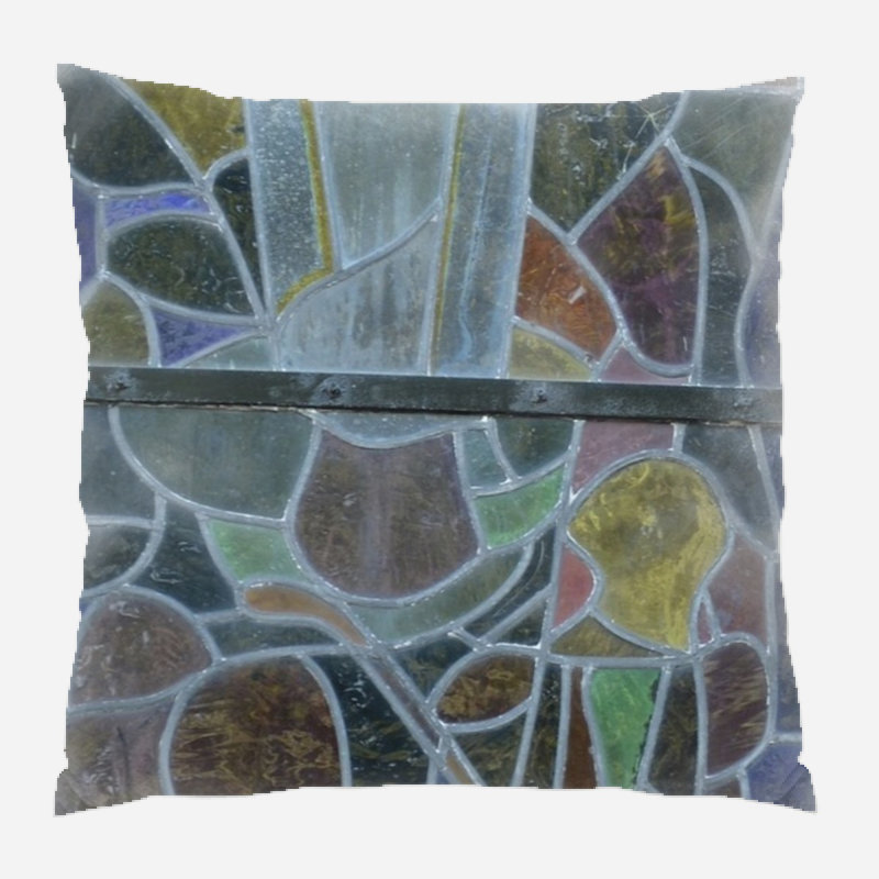 Coussin en verre coloré