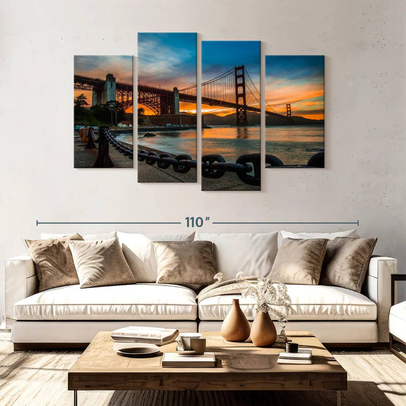 Lilie Golden Gate Promenade, H 54 po x l 84 po