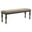Brown Brushed And Charcoal Sandthrough Dining Set