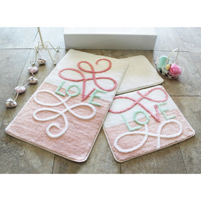 Ensemble de tapis pour salle de bain 3 pièces Torzsok