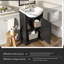 Meuble-lavabo autoportant avec lavabo-134040542