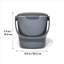 2.8 Gallons Plastic Manual Lift Trash Can