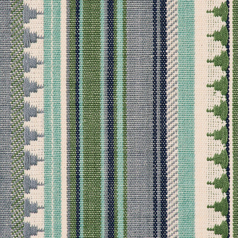 Tissu à rayures Zuni, Turquoise