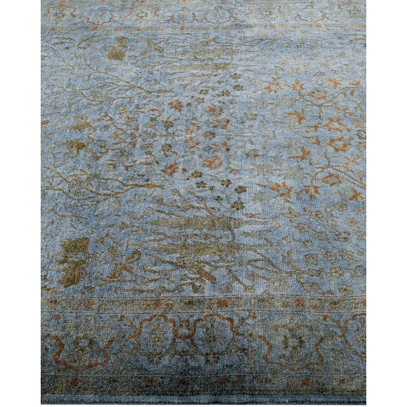 Tapis de couloir unique en laine 4 pi x 8 pi 3 po Hildelind