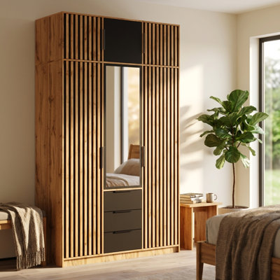 Armoire à 3 portes avec extension supérieure Bali Lux