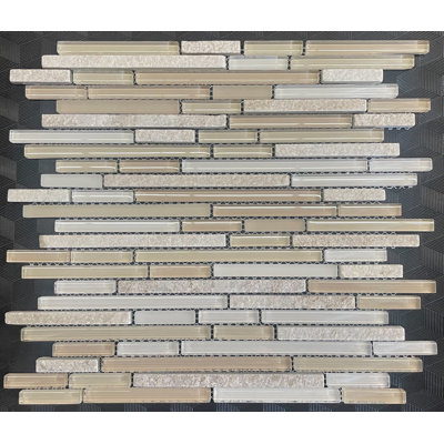 Glass Linear Mosaic Wall Tile