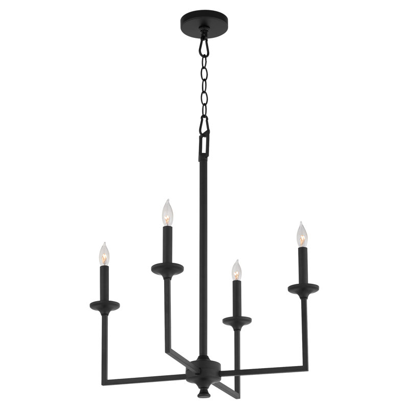 Danielo 4LT CHANDELIER, Black