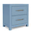 Ensemble de chambre avec commode Lana et table de chevet bleue Lana-109612775