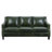 Abimbola Sustex Distressed Green Top Grain Leather 3 - Piece Living Room Set