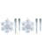 The Holiday Aisle® 9 Ct Amazing! Snowfall With Random Morphing Snowflake LED Light Show, Crystal White