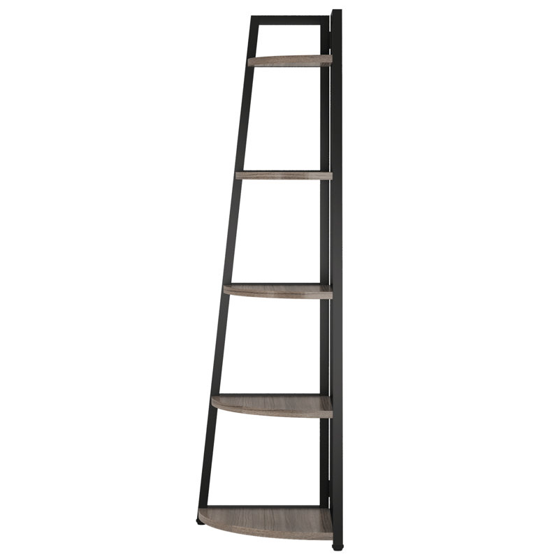 70.07" Tall Corner Shelf, Gray