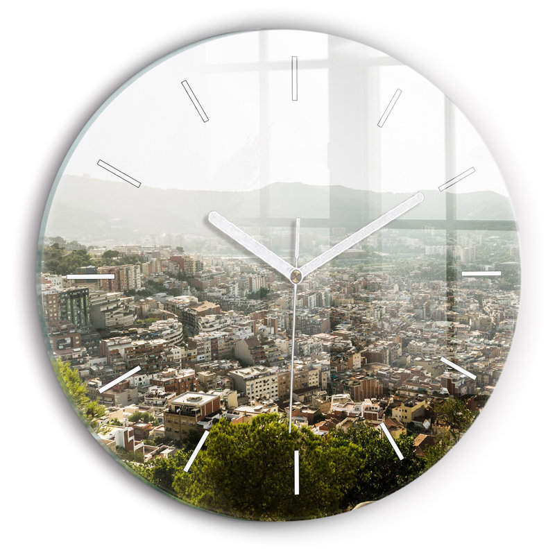 Glass Wall Clock