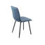 38 cm H Velvet Side Chair in Blue