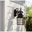 Aafreen Black Outdoor Wall Lantern