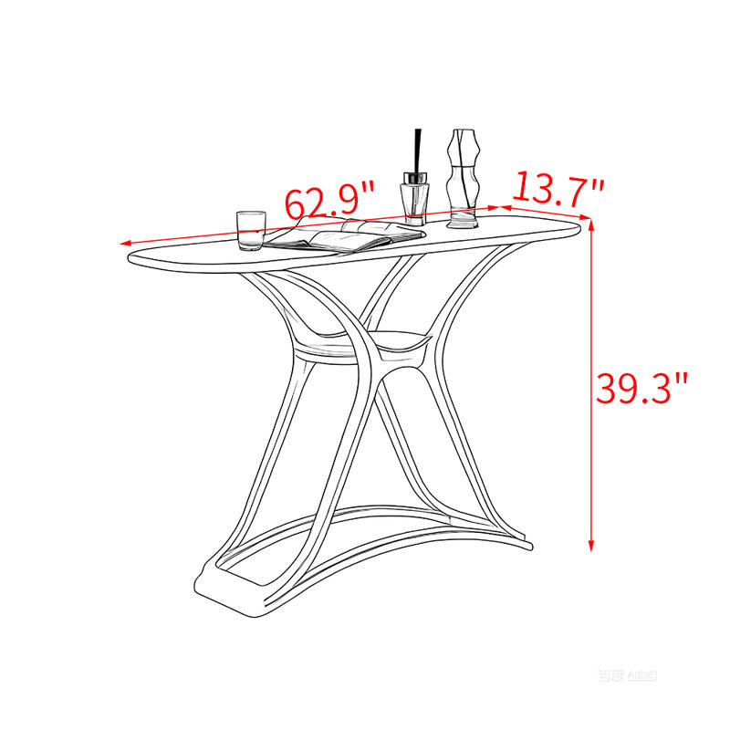 Table de véranda moderne et simple en bois.