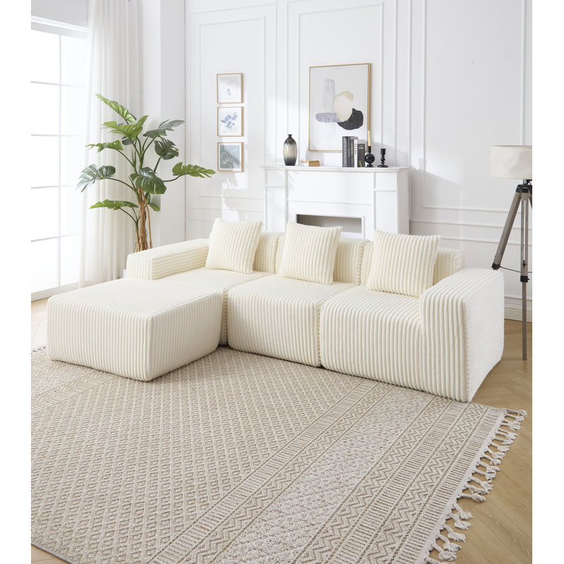 Canapé modulaire Donne, Blanc