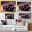 «Futuristic Bugatti Design» en noir et magenta II, reproduction sur toile-1247946968-1247946969