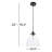 Chiles 1 - Light Black Pendant