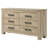 Brewington 6-drawer Bedroom Dresser Weathered Oak