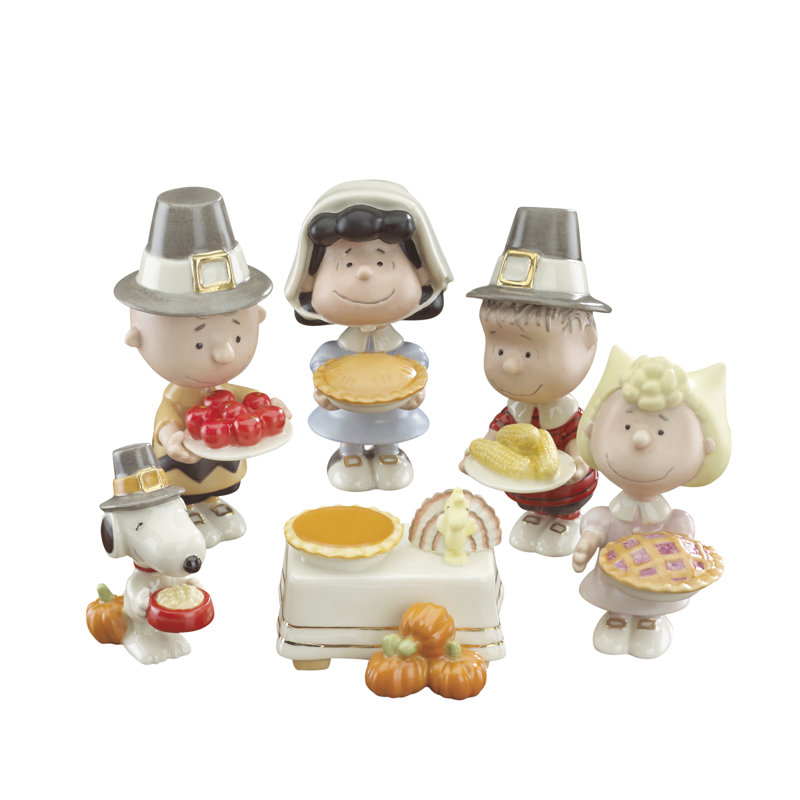 Lenox Peanuts Thanksgiving 6-Piece Figurine Set