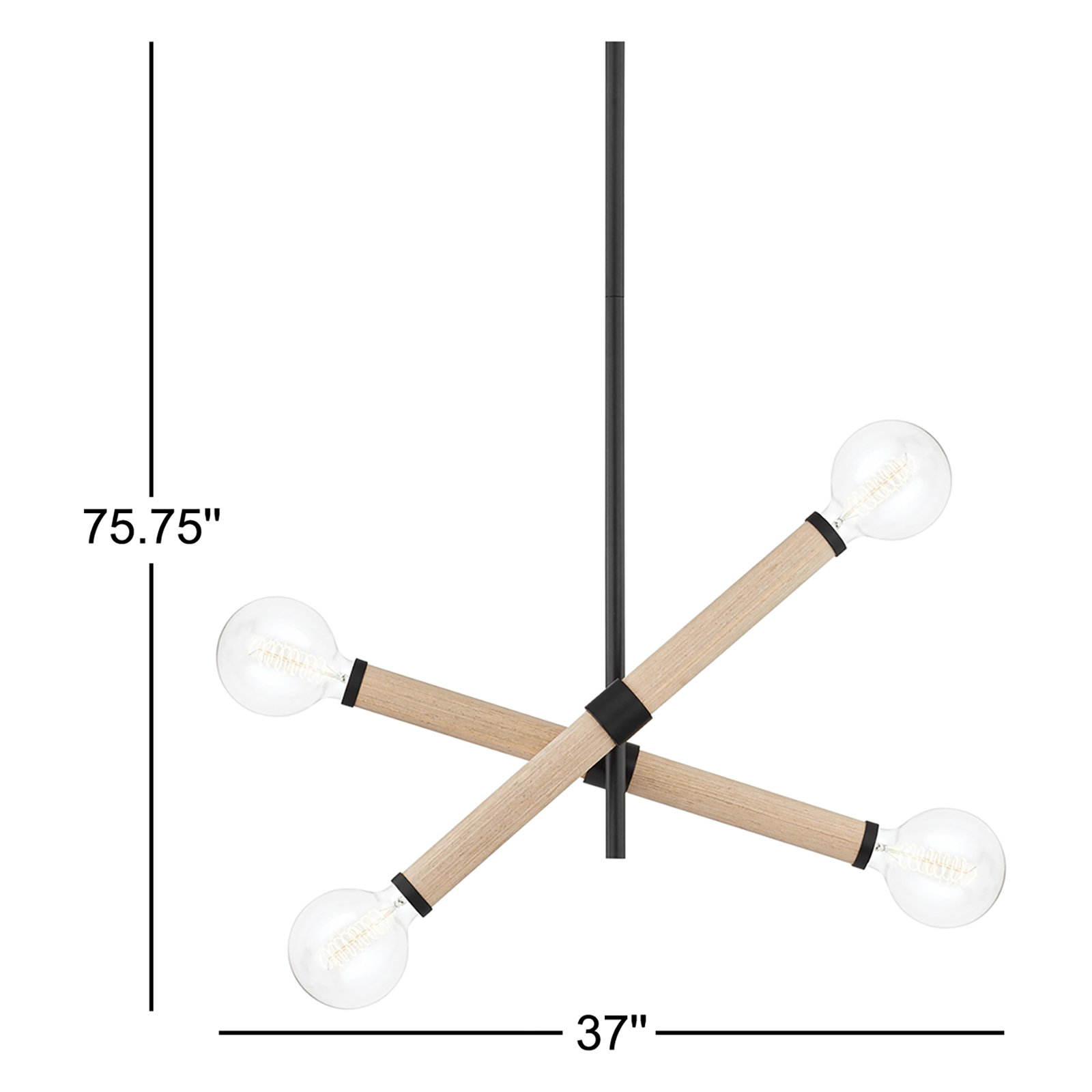 Sarisha Iron 4-Light Chandelier