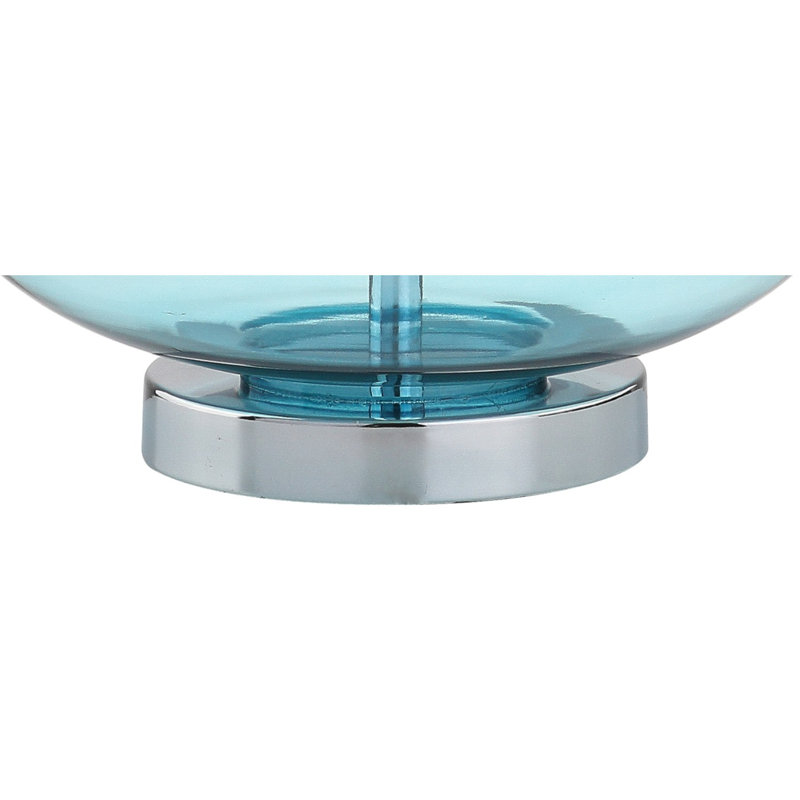 Filion Glass Table Lamp, Aqua