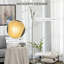 HOMCOM 3-Light Upright Floor Lamps Standing Lamp Steel Base Silver Tone