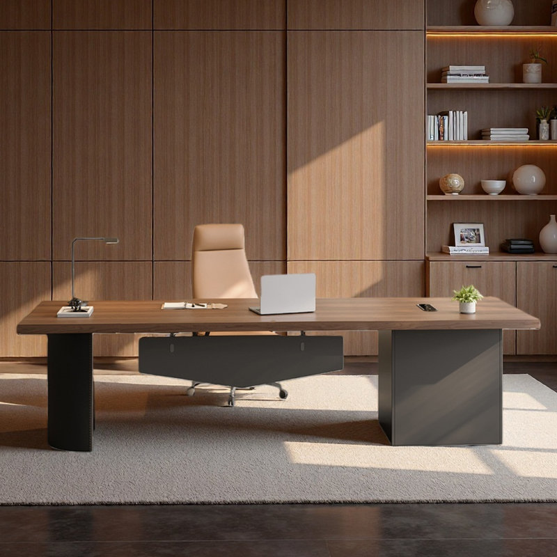 Multi-Layer Solid Wood Desk Wide Board, 29.53" H x 86.61" W x 31.5" D