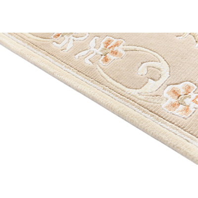 Tapis de couloir beige Indira