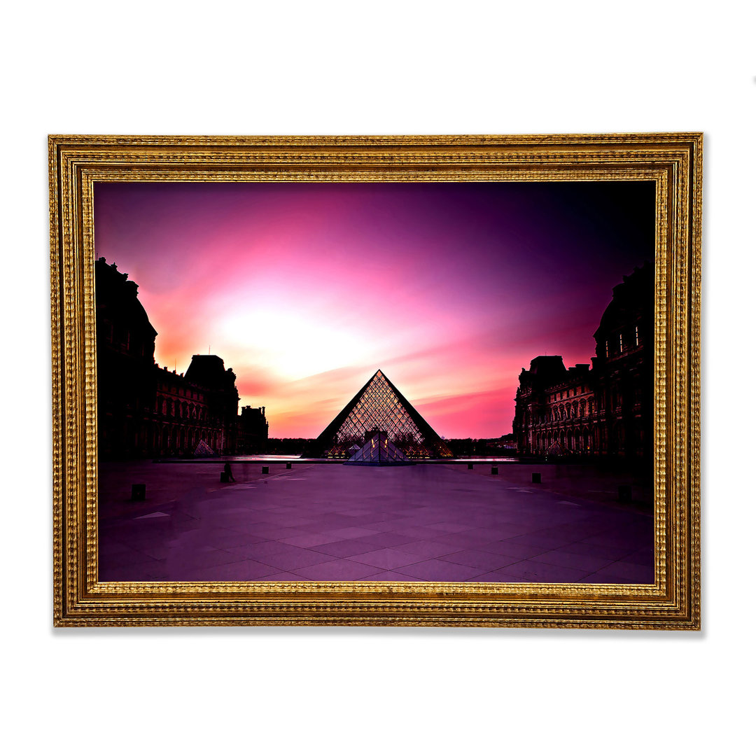 Louvre Museum bei Sonnenuntergang - Druck