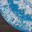 Burnie Oriental Blue/Ivory Area Rug-464625465