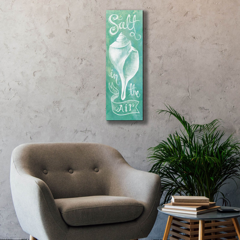 Art mural sur toile Epic Graffiti «Seashell» par Mary Urban, H 36 po x l 12 po x P 0,75 po