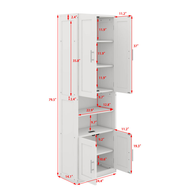 Queen-Sized Murphy Bed With Versatile Side Cabinet Including Storage Shelf And Desk Area