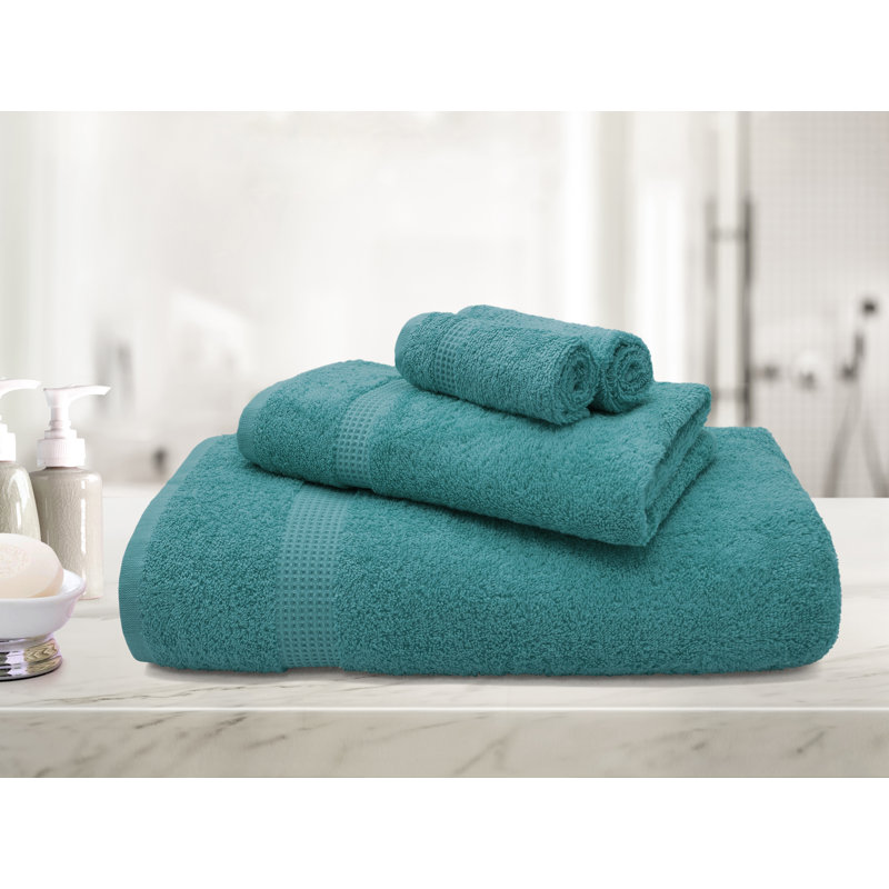 Peryl Hand Towel Super Absorbent 550 gsm Luxury Egyptian-Quality Cotton 50x85, Ocean
