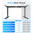 Dual Motor Electric Standing Desk Frame With Memory Controller, Computer Memory Desk Adjustable Table Legs Up To 47.3" For Home Office, Rapid Mount-55610773-55610774