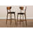 Horan Upholstered Faux Leather Counter Stool with Solid Wood Frame-2136407720