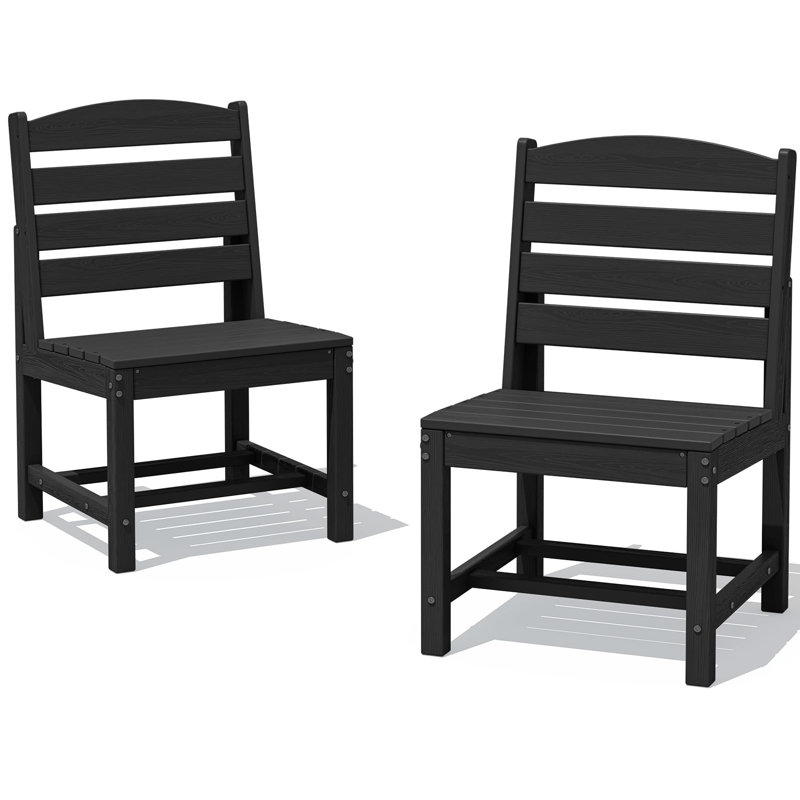 Armless Outdoor Dining Chair
